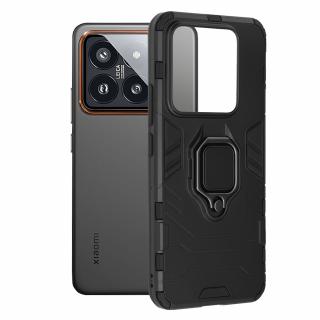 Husa Xiaomi 14 Pro Antisoc cu Inel Negru Techsuit SS