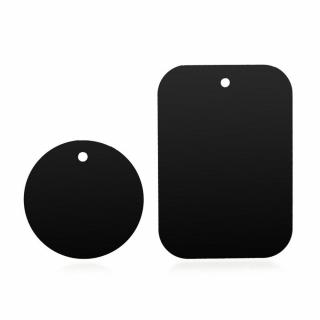 Placute metalice fixare telefon Techsuit - (2 pack) Metal Plate (MP03) Negru