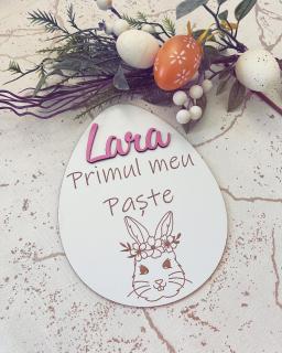 Decoratiune Personalizata , zPrimul Meu Paste,   ,   Amintire Unica pentru Fetita Ta!