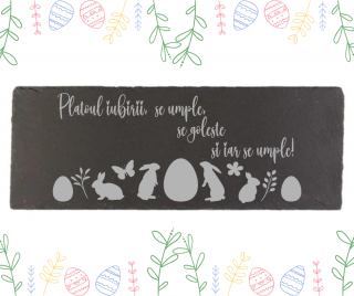 Platou din ardezie gravat ,   , zPlatoul iubirii,