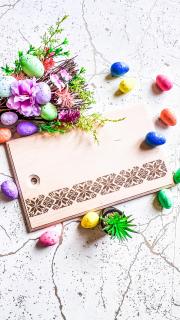 Tocator din Lemn Gravat cu Motiv Traditional ,   Cadou Autentic   CadouriLemn.ro