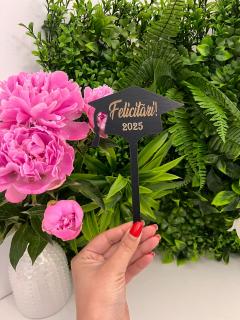 Topper MDF Gravat -   Felicitari 2025   ,   19 x 12 cm