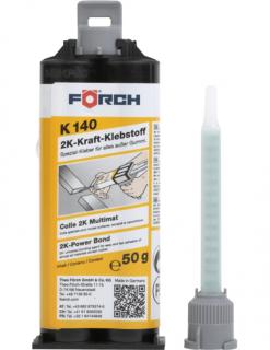 Adeziv bicomponent, FORCH K140, adeziv metal din 2 componente, uscare rapida, gramaj 50 ml