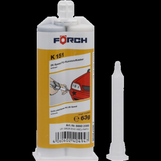 Adeziv bicomponent, Forch K151, 2K PU pentru plastic, cantitate 63 grame