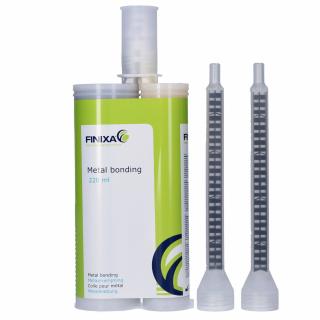 Adeziv epoxidic bicomponent pentru metal, Finixa PLI 50, pentru inlocuirea cositorului in operatiunile de reparare a panourilor de metal si aluminiu, cantitate 220 ml