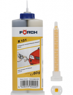 Adeziv plastic bicomponent, FORCH K153, adeziv plastic din 2 componente, uscare rapida, gramaj 50 ml