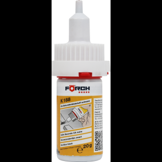 Adeziv rapid, Forch K188, culoare negru, gramaj 20 grame