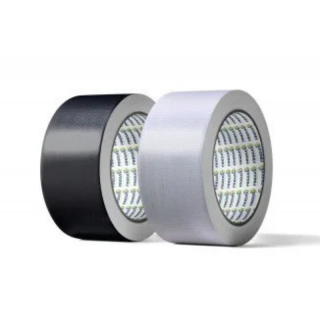 Banda adeziva, Finixa TAP 5X, din fibra, culoare gri   negru, dimensiune 50 mm x 50 metri
