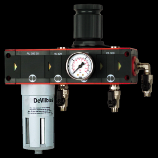 Baterie filtrare aer, DeVilbiss DVFR-4 pana la 5 microni, debit 2550 l min