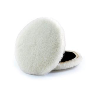 Blana de oaie, 3M,   Perfect-it,   ll Wool Compounding Pad 1927, diametru 133 mm, cu velcro, pentru taiere agresiva