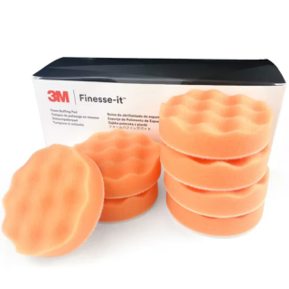 Burete polish, 3M,   Finesse-It 46631, culoare portocaliu, diametru O 82 mm