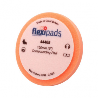 Burete polish, Flexipads FP44405, cu velcro, diametru 150 mm. culoare portocaliu