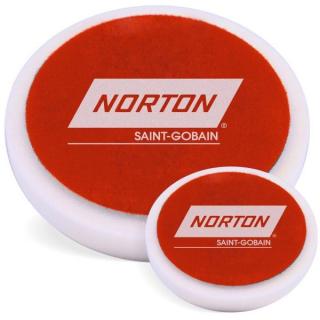 Burete polish, Norton 63642537215, diamentru 75 mm, montare pe masina cu velcro