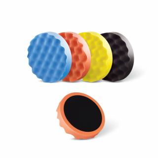 Burete polish valurit, Boll PRBL-PRBL-3011X, montare pe masina cu velcro, diametru 150 mm, diferite duritati si culori