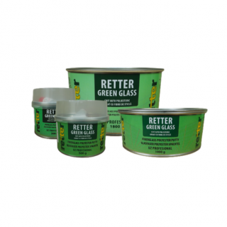 Chit cu fibre de sticla, Retter Green Glass, contine intaritor, cantitate 0.20   0.50   1.00   1.80 kg
