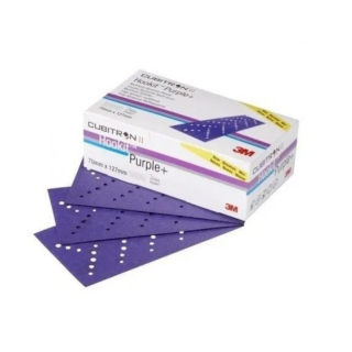Coala abraziva slefuit velcro, 3M Hookit Coupes Purple+, duritate P240, diamensiune 70 x 127 mm
