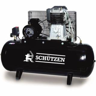 Compresor aer cu piston lubrifiat, Schutzen TC-R7016B, alimentare 380 V, aer aspirat 350 l min, butelie 200 litri