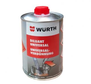 Diluant acrilic normal, Wurth Universal Thinner, pentru diluant grund, vopsea, lac, gramaj 1 litru
