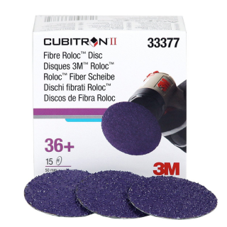 Disc abraziv, 3M Cubitron II, Roloc Fibra, P36-P60-P80, diametru 50 mm