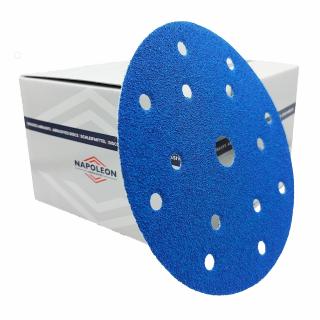 Disc abraziv ceramic, Napoleon Ultra Ceramic Blue, 15 gauri, diferite duritati, O 150 mm, 1 bucata