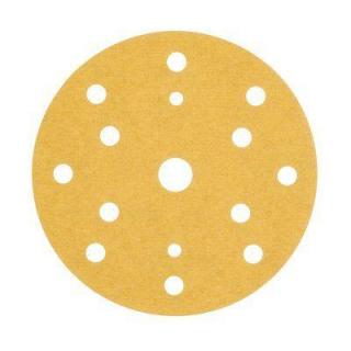 Disc abraziv slefuit velcro, 3M Gold 255P, 15 gauri, duritate P80 - P600, diametru O 150 mm