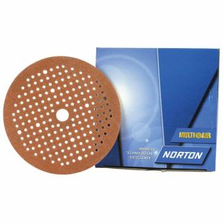 Disc abraziv slefuit velcro, Norton A275 Multi-Air, gauri multihole, duritate P80 - P1800, diametru O150 mm