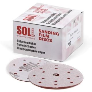 Disc abraziv slefuit velcro, Soll Film Disc, 15 gauri, duritate P80 - P2500, diametru O 150 mm