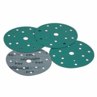 Disc abraziv, Sunmight ALeX, cu film velcro, verde, diametru 150 mm