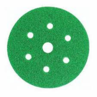 Disc abraziv velcro, 3M 245 Hookit Verde, granulatie P60, diametru 150 mm