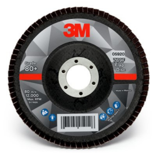 Disc lamelar, 3M 51991 Flap Disc 769F, pentru polizor unghiular, granulatie P40 - P60 - P80, diametru 115 mm