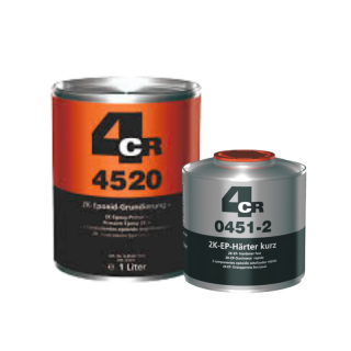 Epoxy primer, 4CR 4520 2:1, anticoroziv, cantitate 1 litru, cu intaritor 0.5 litri