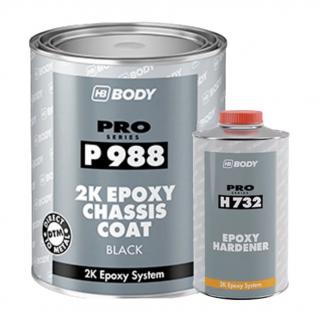 Epoxy primer, Body HB P988, culoare negru, contine intaritor, cantitate 4 litri filler + 1 litru intaritor
