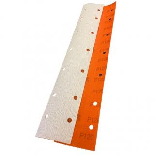 Fasie abraziva velcro, 4CR 3353, Orange Cut, 14 gauri, granulatie P80 - P400, dimensiune 70 x 420 mm