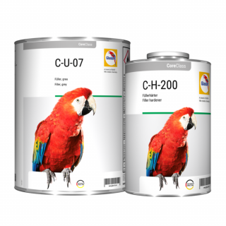Filler acrilic, Glasurit C-U-07 4:1, culoare gri, gramaj 4 litri filler + 1 litru intaritor