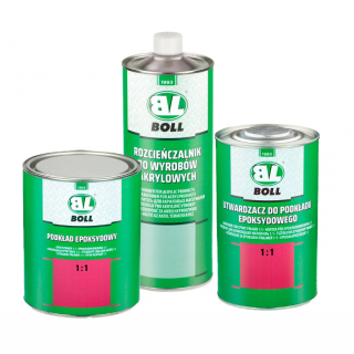 Filler epoxy 1:1, Boll PRBL-1417, culoare verde fistic, cantitate 0.80 l filler + 0.80 l intaritor + 1 l diluant