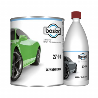 Filler umed pe umed, Baslac 27-10 Wash Primer, cantitate 4 litru + 1.25 litri intaritor activator