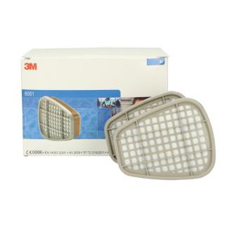 Filtre pentru masca 3M,   6051 protectie A1, protejeaza impotriva gazelor si a vaporilor organici (set 2 filtre)