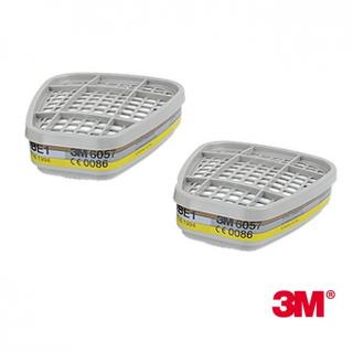 Filtre pentru masca 3M,   6057 protectie ABE1, protejeaza impotriva gazelor si a vaporilor organici (set 2 filtre)