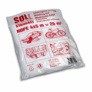 Folie mascare, Soll SP45, folie transparenta plic, dimensiune 4 x 5 metri