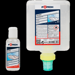 Gel pentru maini, Forch 6180 906X, pe baza de alcool, gramaj 125 ml   1 litru