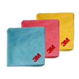 Laveta microfibra, 3M,   High Performance Cloths, pentru curatat dupa polish, dimensiune 36 x 36 cm, pachet 3 bucati