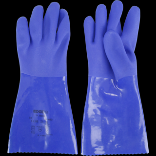 Manusi de protectie chimica, Forch 5405 55, foarte rezistente, culoare albastru, set 1 prereche