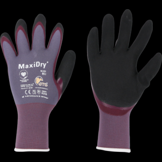 Manusi de protectie, Forch MaxiDry, foarte rezistente, culoare gri-lila, set 1 prereche