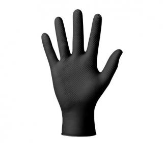 Manusi nitril, Promex LK55397, foarte rezistente, culoare negru, cutie 50 buc