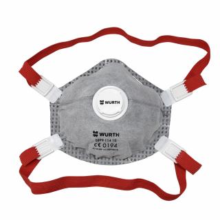 Masca protectie respiratorie, WURTH 899 114 10, protectie ridicata FFP3,  filtru cu carbon si supapa, tip cupa