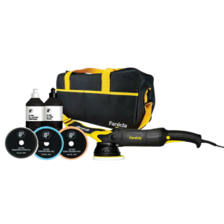 Masina de polisat electrica orbitala, Farecla DAKIT01, orbitare 15 mm, 230V O 150 mm + accesorii