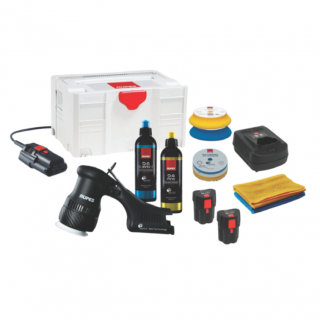 Masina de polisat electrica, Rupes Bigfoot HLR75 LUX, acumulator, orbitare 12 mm, diametru O 75 mm