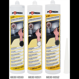 Mastic polimer, Forch K127, culoare alb   gri   negru, cantitate 290 ml