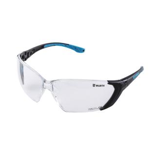 Ochelari de protectie, Wurth 899 102 39X, rezistent la zgarieturi, cu lentile incolore sau gri, din policarbonat si filtru UV