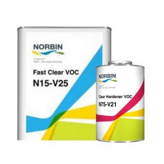 Pachet lac auto 3:1 2K, Norbin N15-V25 VOC Rapid, gramaj 5 litri lac + 2 litri intaritor